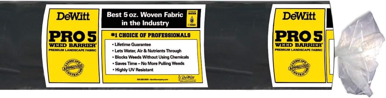 Dewitt P3 Pro 5 Ounce Weed Barrier for Landscape and Garden