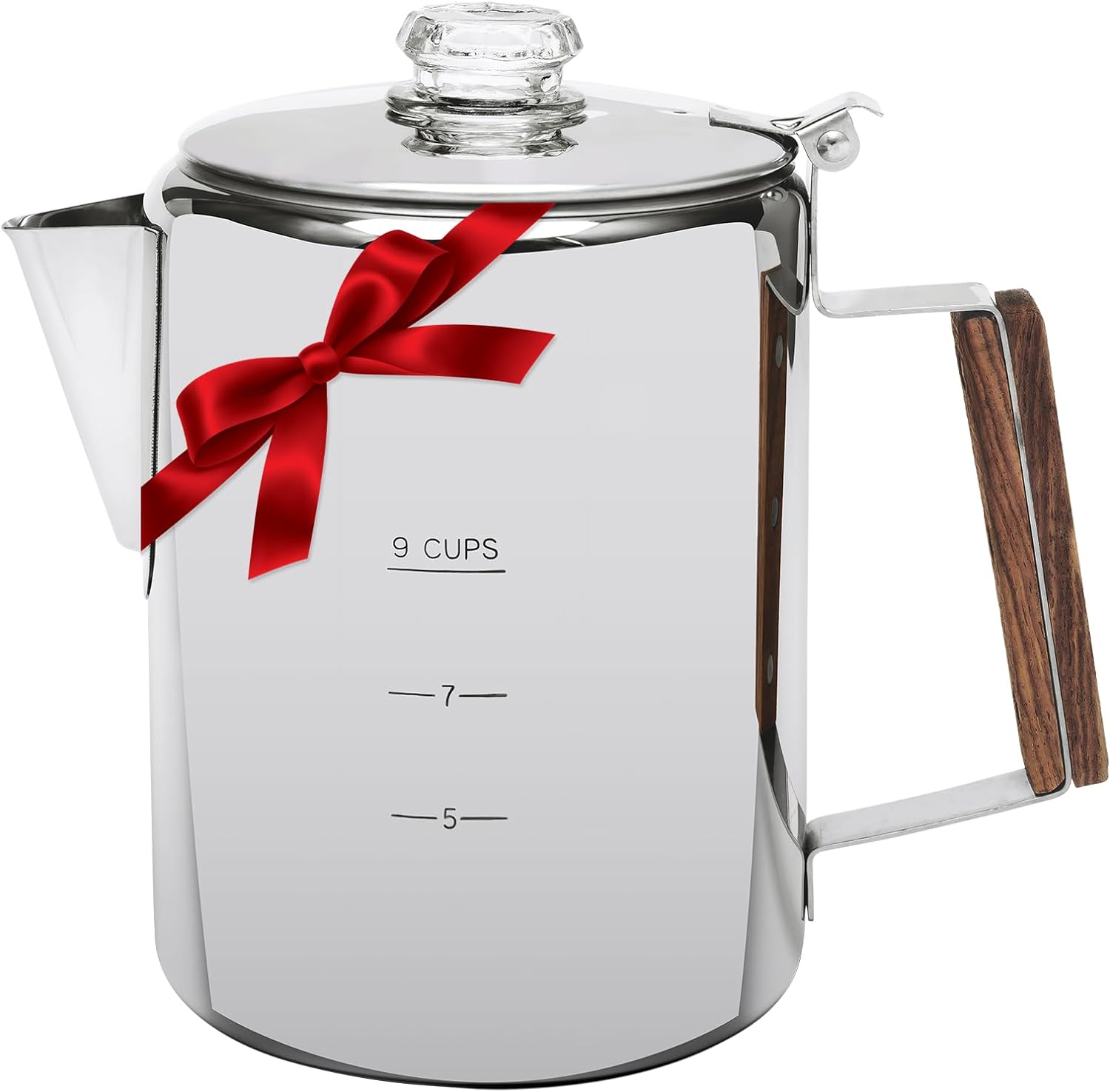 MEREZA Camping Coffee Pot Percolator for Outdoor Adventures
