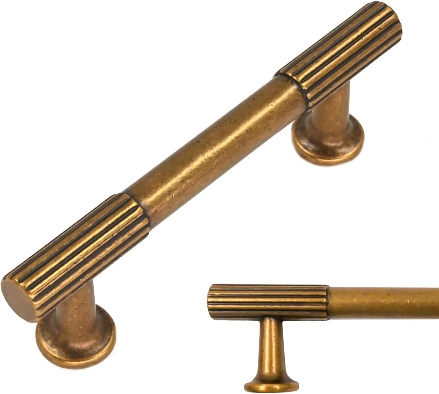 Antique Brass Cabinet Pulls 3 Inch Hole Centers for Cabinets