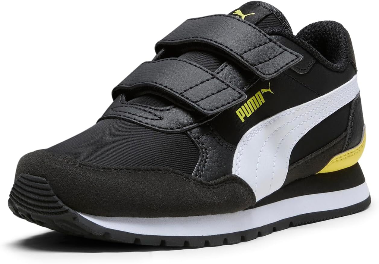 PUMA Kids' St Runner Hook and Loop Sneakers for Active Play