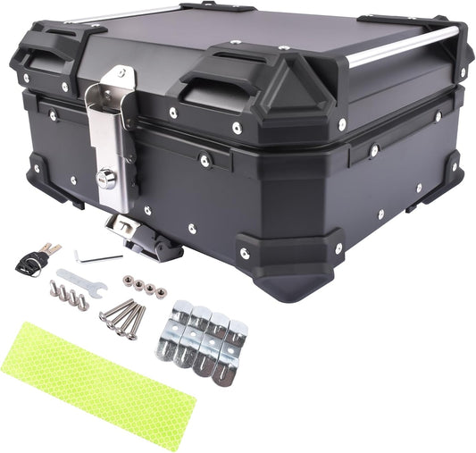 AKWH 25L Aluminum Motorcycle Top Case - Secure Helmet Storage