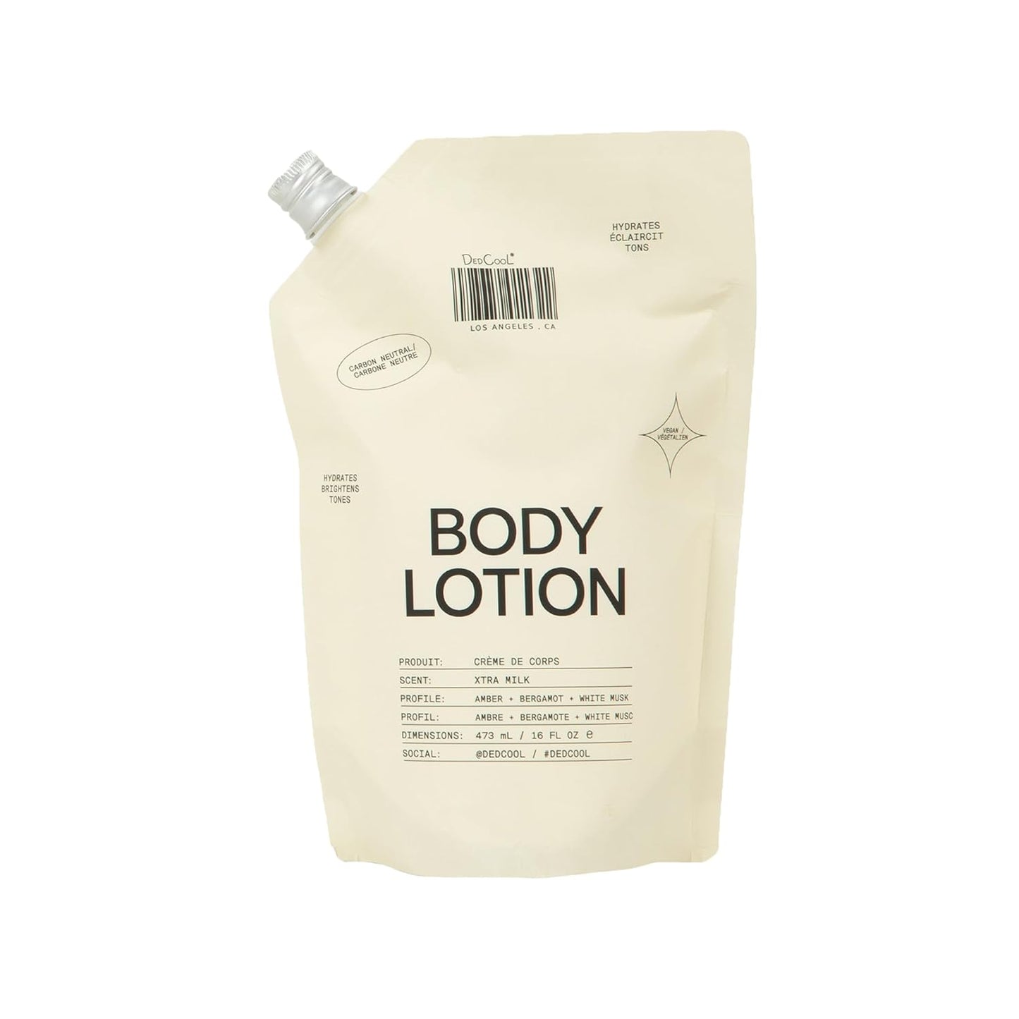 DedCool Body Lotion Refill Xtra Milk for Deep Hydration
