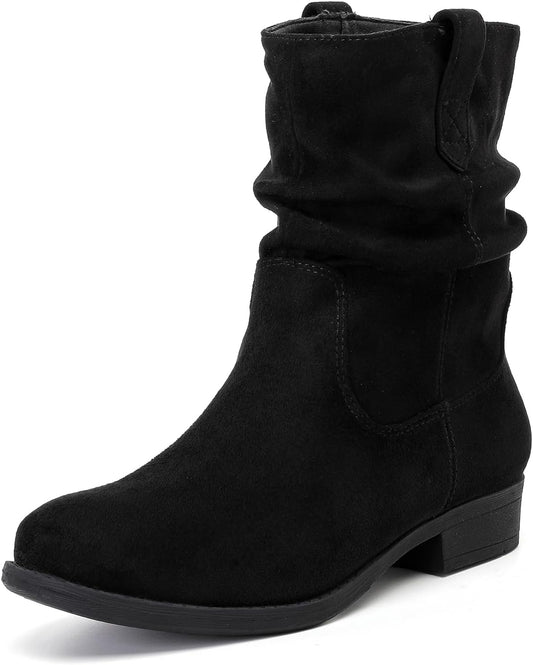 Women's Slouchy Ankle Boots for Fall and Winter Comfort