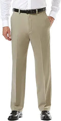 Haggar Cool 18 Pro Classic Fit Flat Front Pant - Comfort & UPF