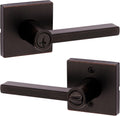 Kwikset Halifax Entry Door Handle with Lock and Key - Secure Venetian