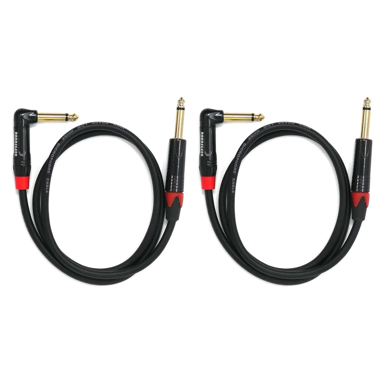 Premium Rannsgeer 1/4 Inch Right Angle Cable Duo