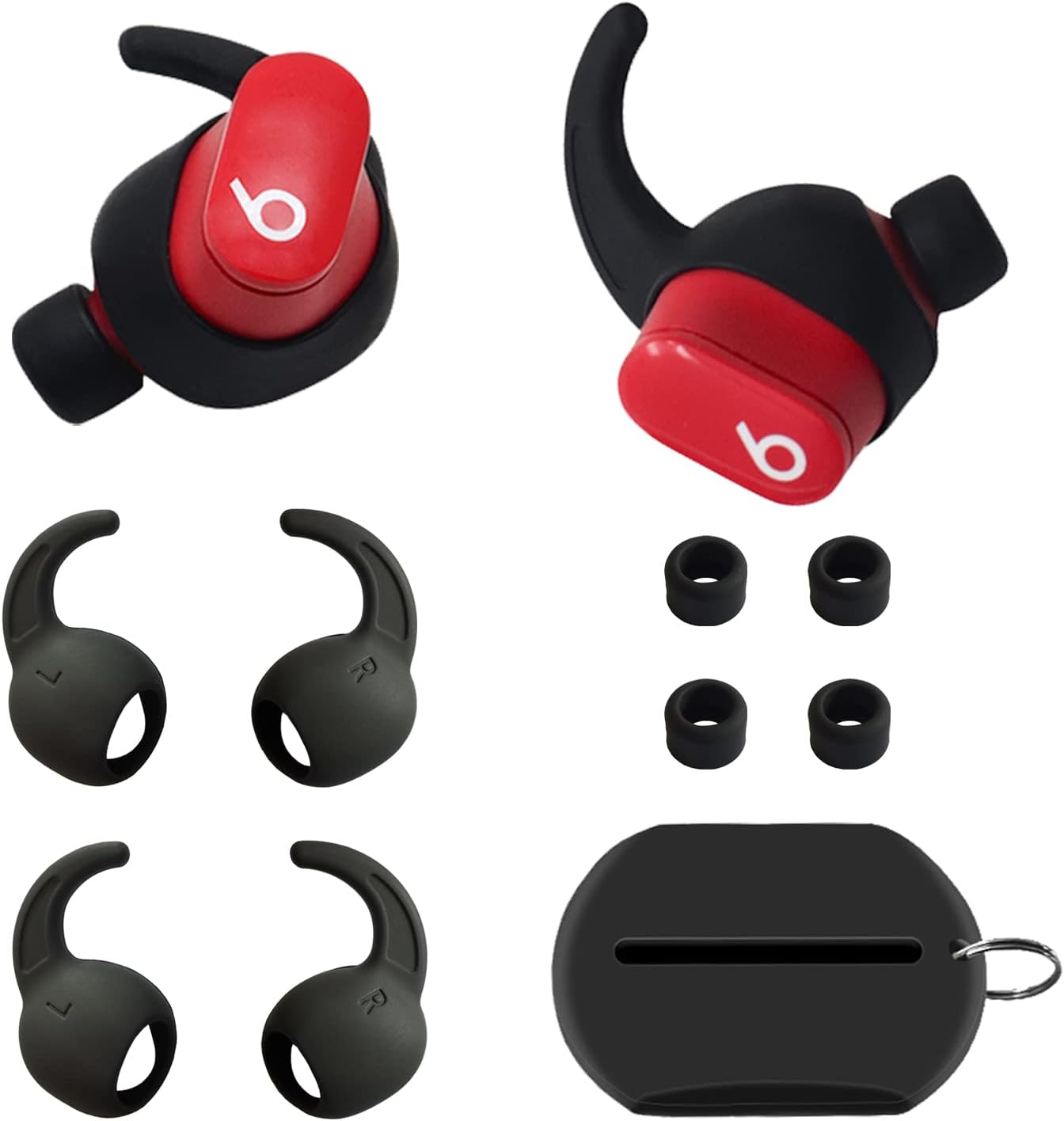 Silicone Ear Tips for Beats Studio Buds - Comfort & Grip 2 Pairs