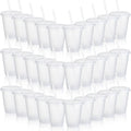 Sieral Clear Kids Tumbler Cups with Straws and Lids - 30 Pack