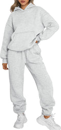 Trendy Queen Sweatsuits Women 2 Piece Outfit - Cozy Oversized