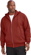 Men's Big and Tall Fleece Zip-Up Hoodie Jacket for Everyday Use