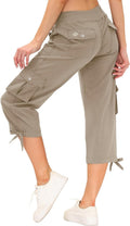 MoFiz Women's Cargo Capris Hiking Pants - Lightweight Summer Comfort