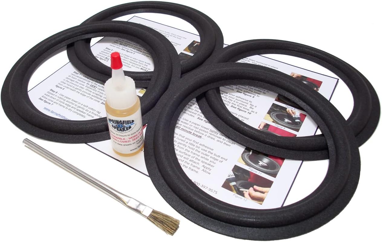 KEF 8 Speaker Foam Surround Edge Repair Kit for Various Models