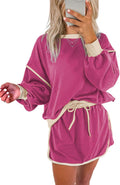 Ecosunny 2 Piece Sets for Women Casual Tracksuit Skort Set