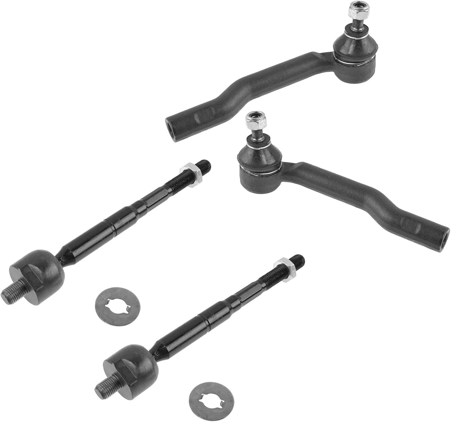 TRQ Front Tie Rod Set for 1999-2004 Chevrolet Tracker Models