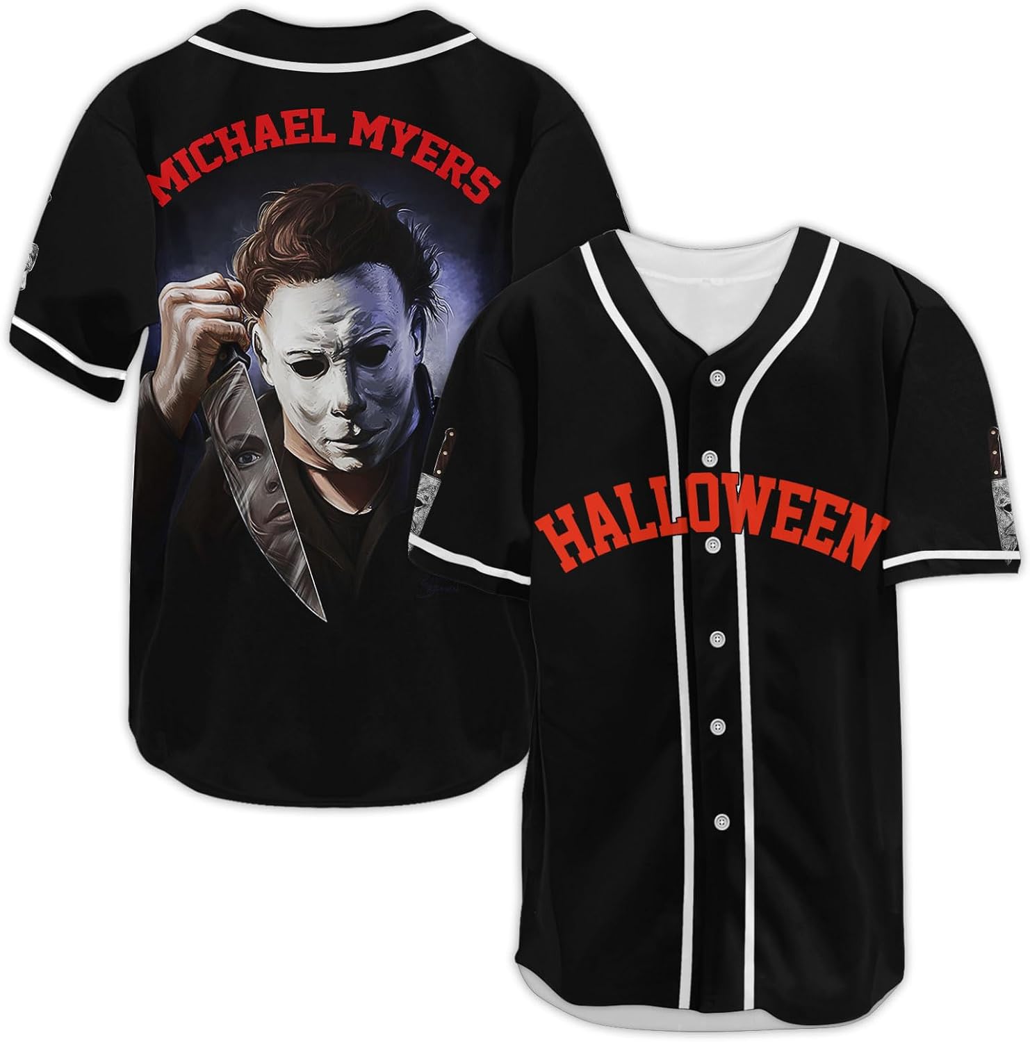 Horror Jersey for Halloween Parties and Scary Movie Lovers