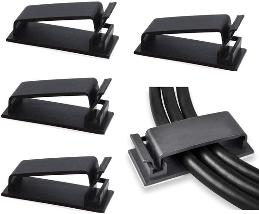 50pcs Self-Adhesive Cable Management Clips - Tidy Cables Hassle-Free!
