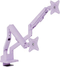 Pixio PS1D Wave Purple Dual Monitor Arm Stand Desk Mount - Ergonomic