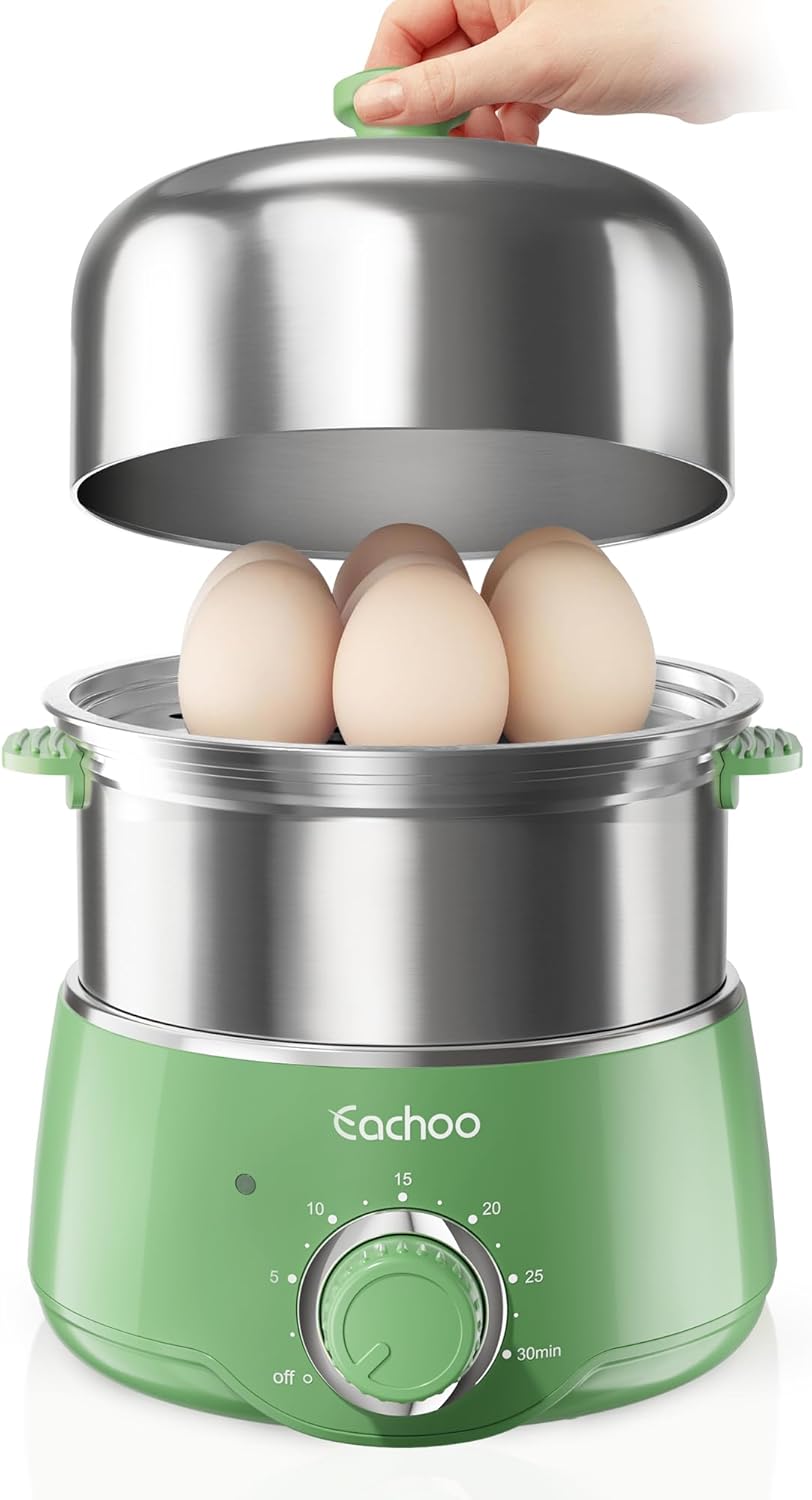 Hard Boiled Egg Cooker - CACHOO 14-Egg Rapid Stainless Steel