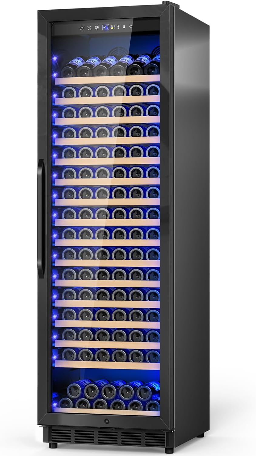 Large 24 Inch Wine Cooler for 176 Bottles with Safety Lock