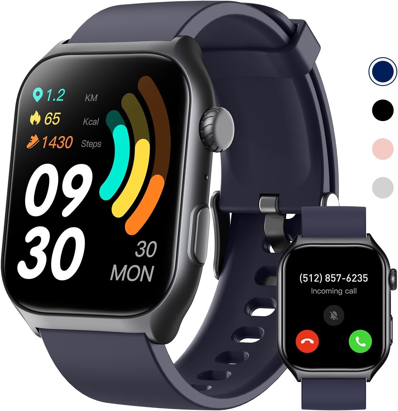 Smartwatch with Call Feature, 24/7 Health Tracking, IP68 Waterproof