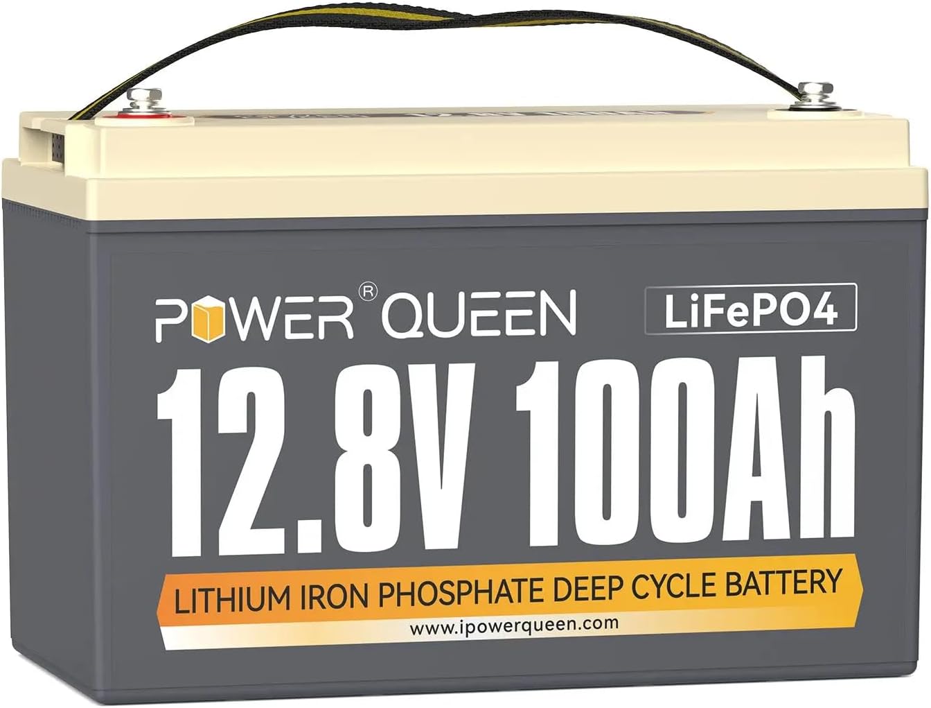 Power Queen 12V 100Ah LiFePO4 Battery for RV and Solar Use
