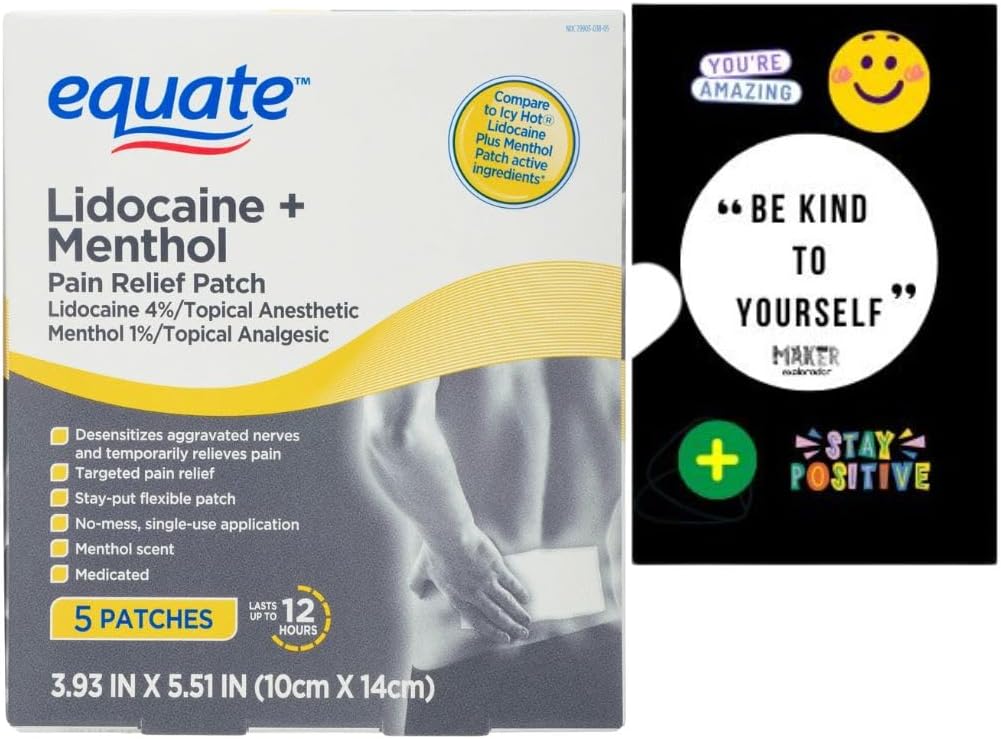 Explore Pain Relief: Equate Lidocaine Patches