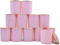 SHOWIN 14 OZ Thick Candle Jars for Making Candles 12 Pcs - Matte Pink