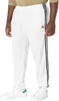 Men's Slim Tapered 3-Stripes Tracksuit Bottoms - Black/White