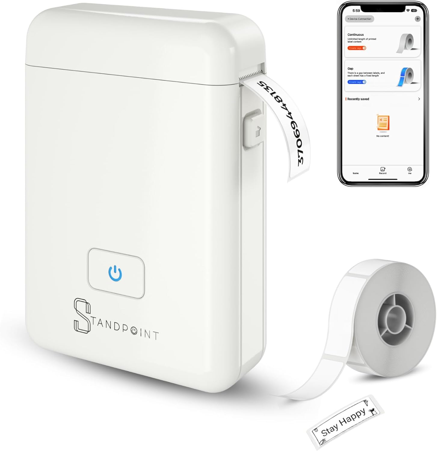 Portable Bluetooth Label Printer for Easy Organization