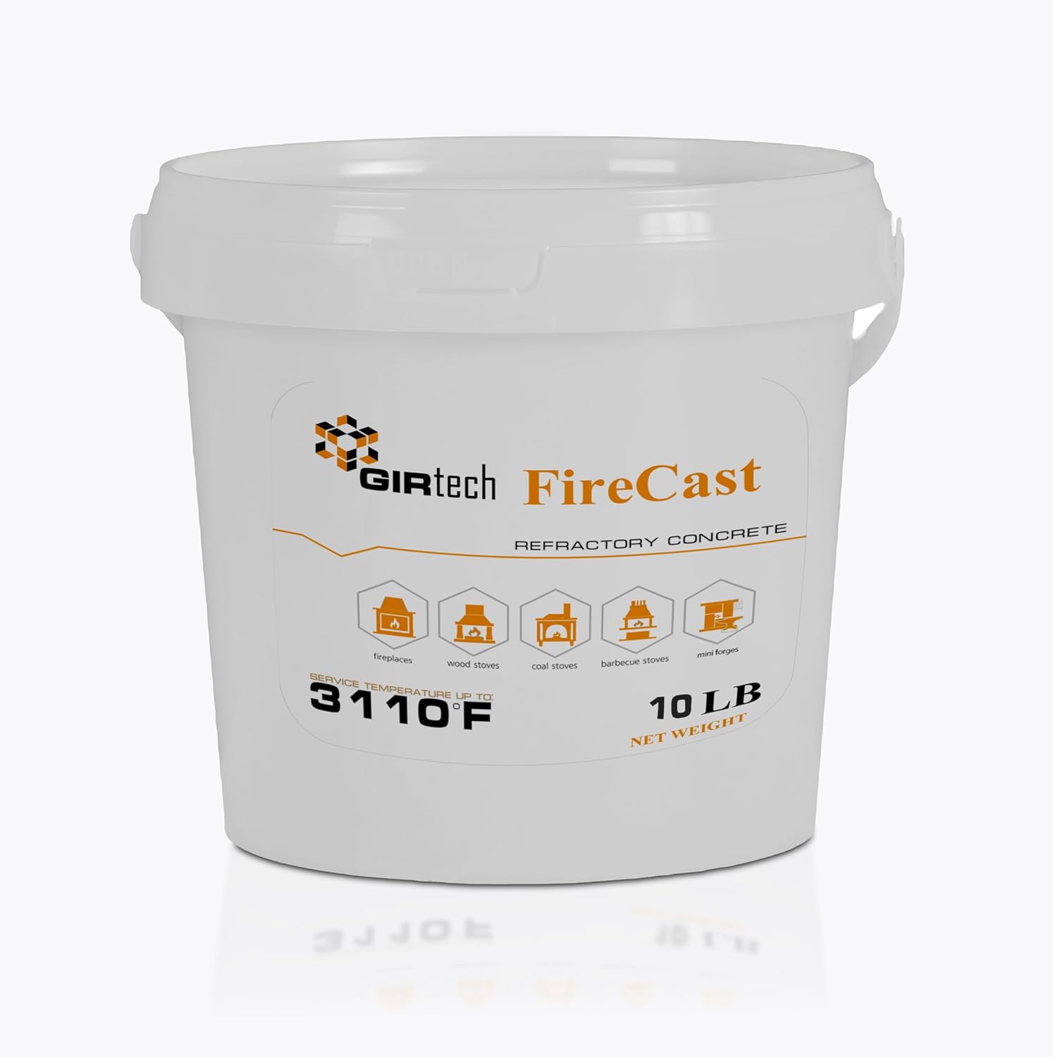 FireCast Castable Refractory Cement Mix for High Temp Repairs