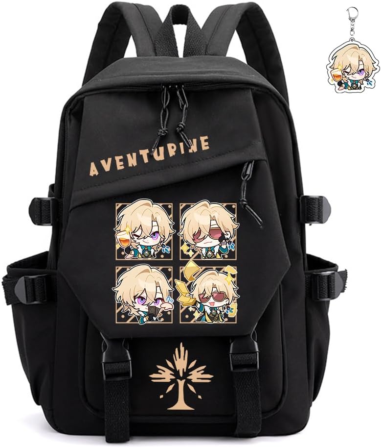 Honkai Star Rail Backpack for Kawaii Anime Lovers - Firefly Black