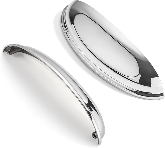 10 Pack 5 in Polished Chrome Drawer Pulls for Cabinets