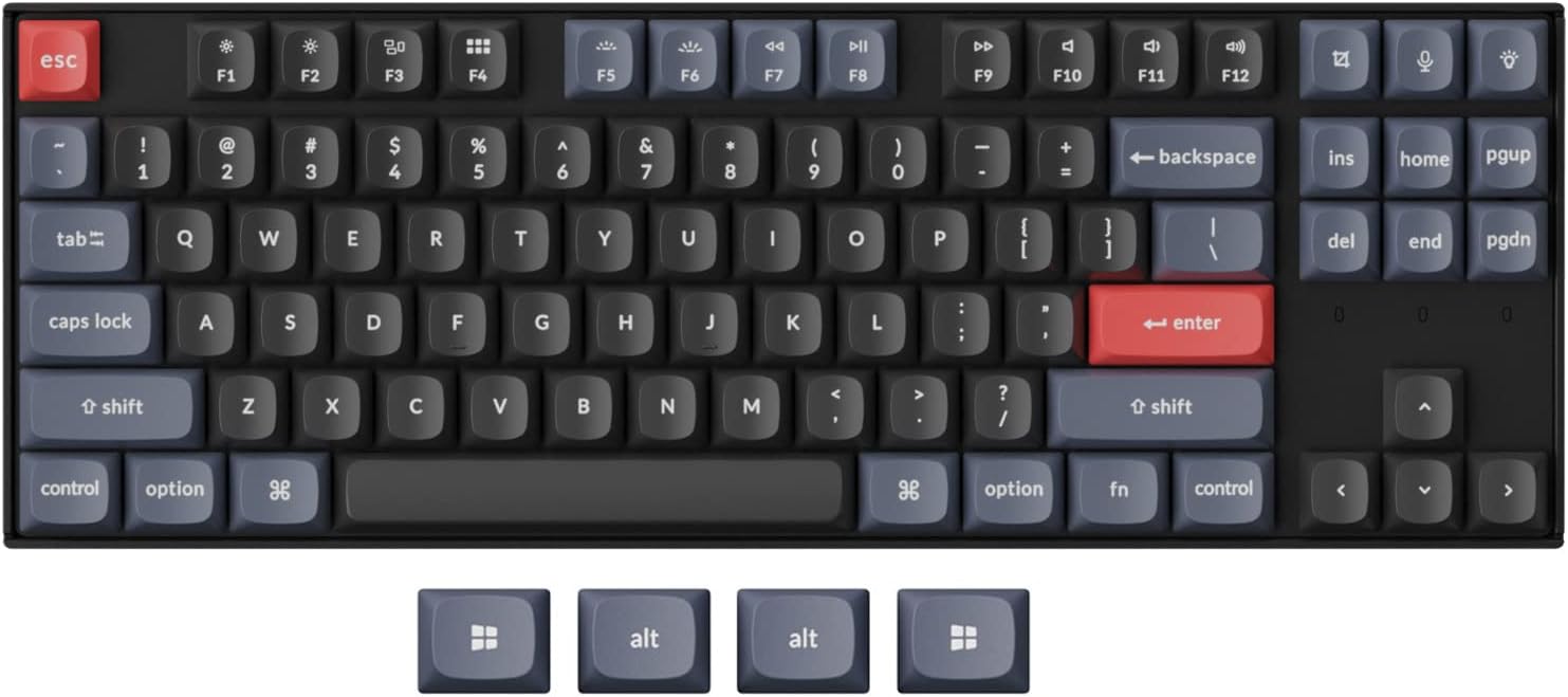 Keychron K8 Pro: Hot-Swappable Wireless TKL Keyboard