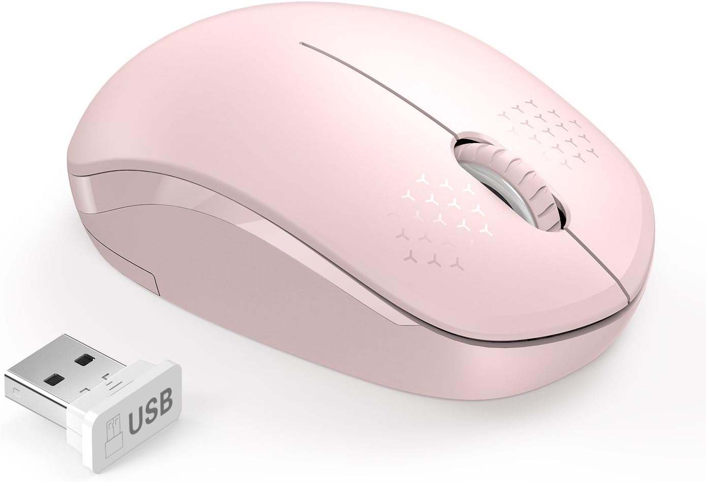 seenda Wireless Noiseless Mouse - Pink Power