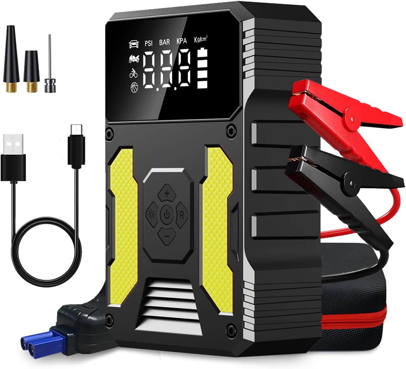 Ultimate Power on-the-Go: 3000A Jump Starter & Air Compressor