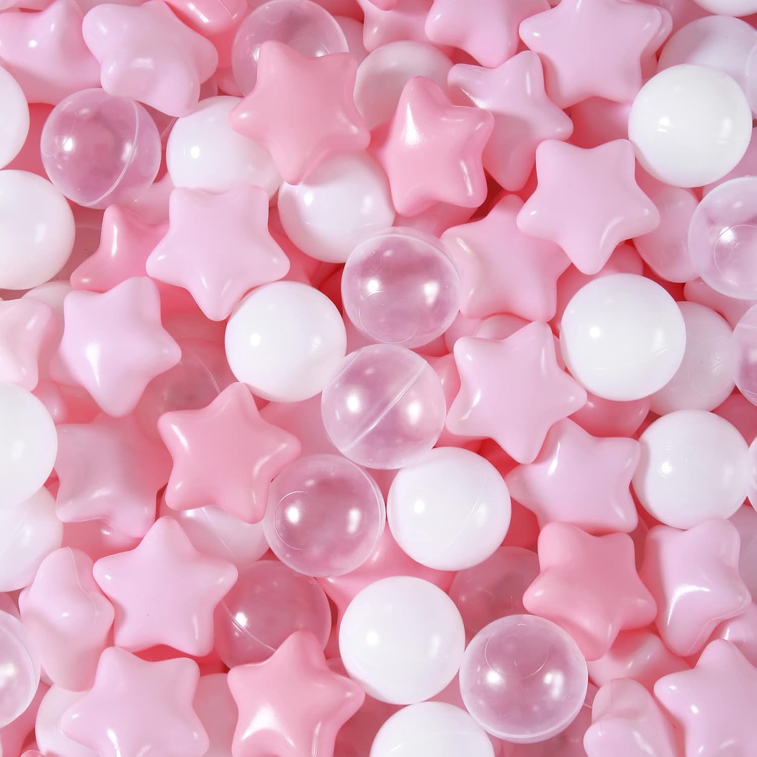 TRENDPLAY Star Ball Pit Balls for Toddlers - Safe Play Fun