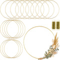16 Pack Floral Hoop 16 in Metal Rings for Crafts - Wreaths & Macrame