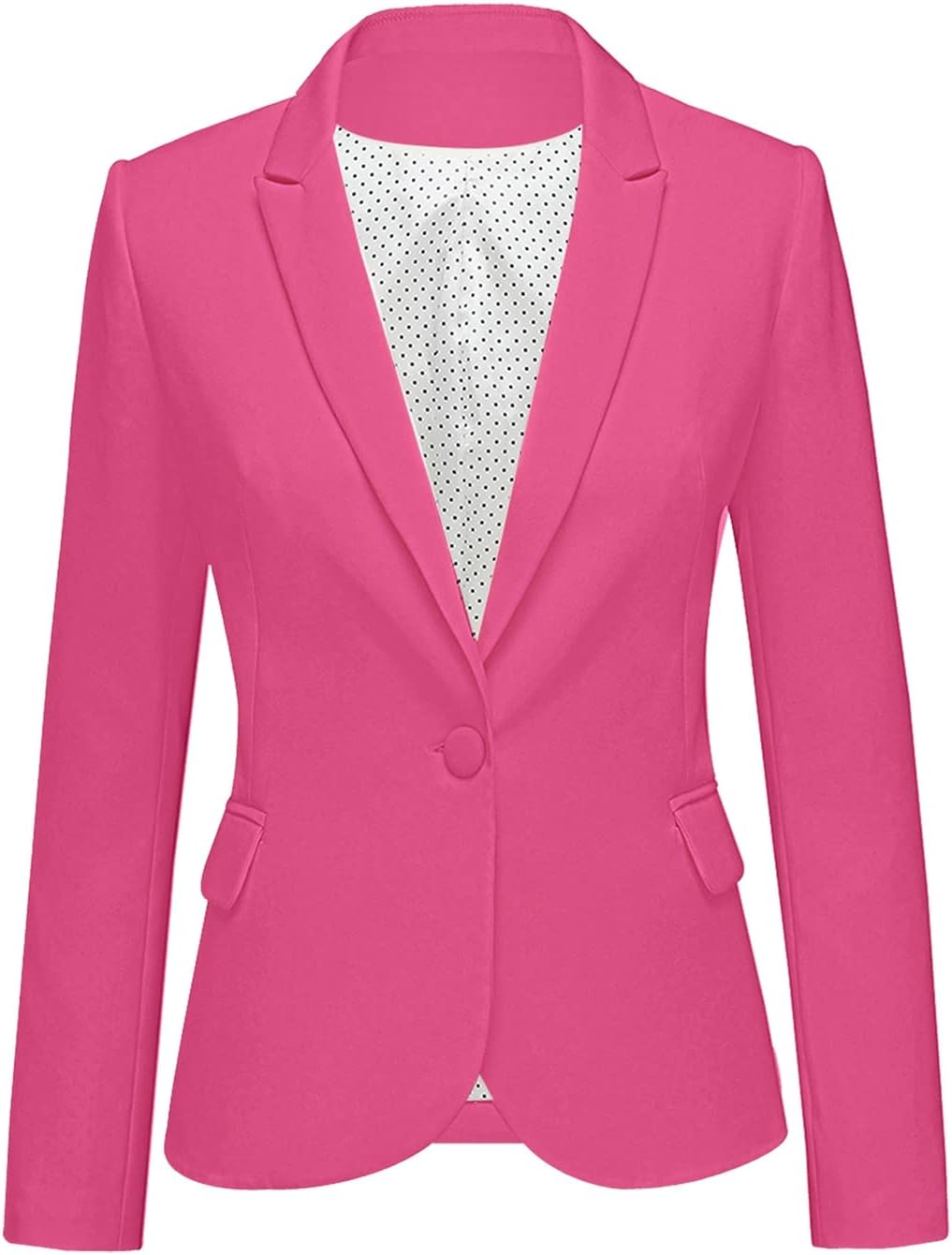Luvamia Women's Long Sleeve Notch Lapel Blazer with Pockets