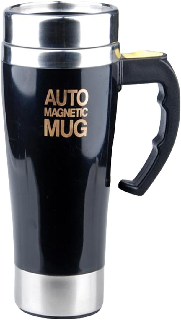 Mengshen Stainless Steel Self-Stirring Mug - Effortless Convenience