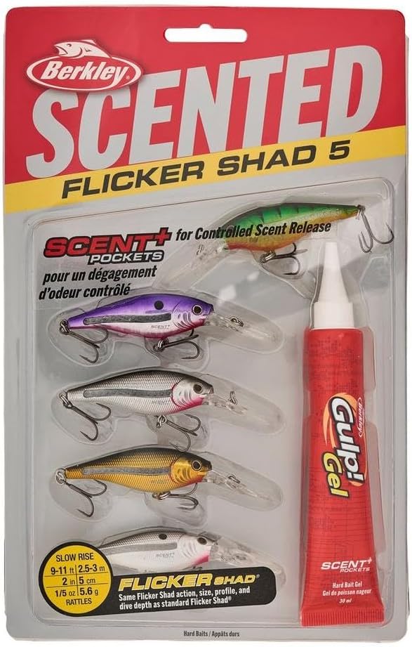 Berkley Scented Flicker Shad Fishing Hard Bait for Anglers