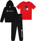 Champion Boys Sweatsuit Set for Kids 3 Piece Hoodie Jogger Tee Jewelry