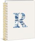 Spiral Notebook Chinoiserie Initial R Personalized Notebook - Chic