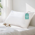 Hypoallergenic Cotton Cover Down Alternative Pillow, King Size - Hotel