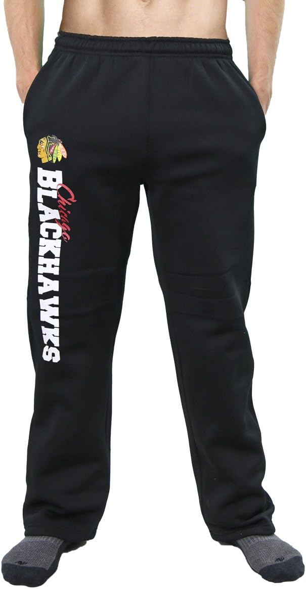 Calhoun NHL Mens Polyfleece Lounge Sweatpants for Comfort