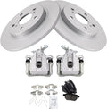 TRQ Brake Pad & Rotor Kit Ceramic Premium G-Coated Compatible