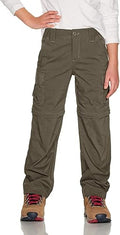 CQR Kids Youth Hiking Cargo Pants - UPF 50+ Convertible Comfort