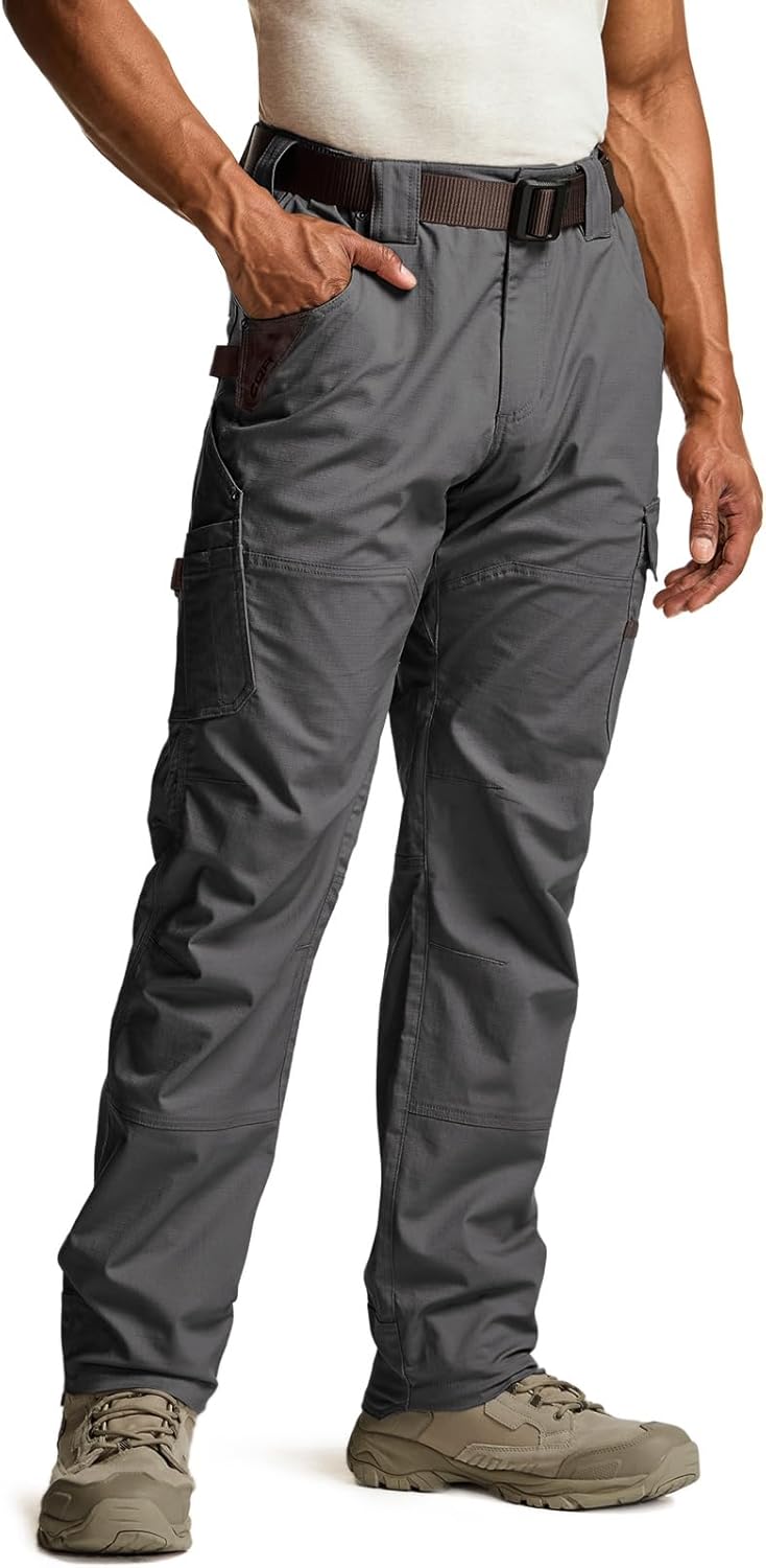 CQR Men's Quick Dry Work Pants for Tactical Outdoor Activities