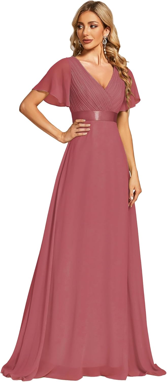 Elegant Floor Length Chiffon Bridesmaid Dress for All Occasions