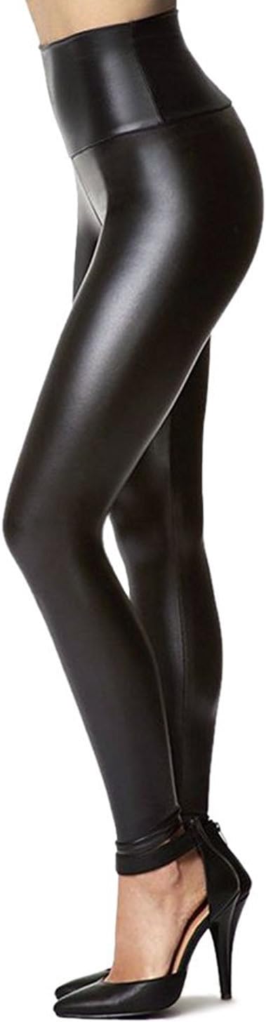 Tagoo Women's Stretchy Faux Leather Leggings for Stylish Comfort