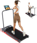 Walking Pad Treadmill with Incline and Handle Bar - Quiet Under-Desk